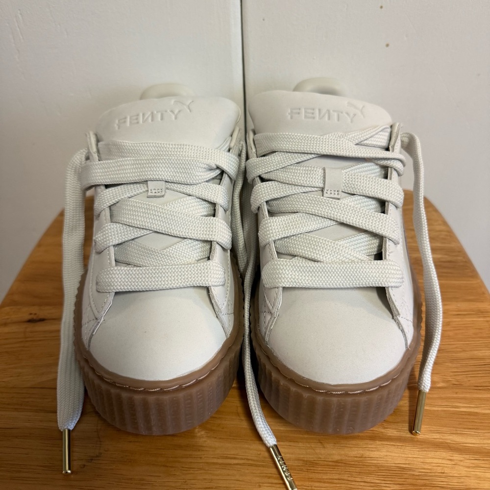 Puma Women's Sneakers in White and Tan